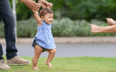 Inicio da caminhada do bebê